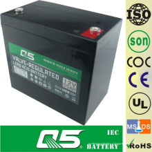 12V55AH Bateria de profundidade Bateria de chumbo Bateria de descarga profunda